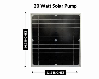 12V 20-Watt Solar Panel dimensions