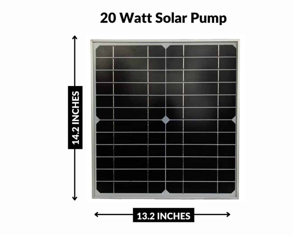 12V 20Watt Solar Panels US Solar Pumps