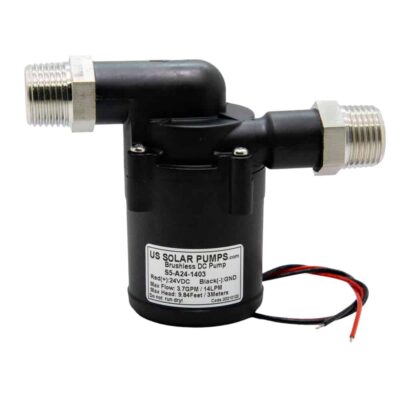 S5 Hot Water Pump with stainless Steel Fittings 24V 14L